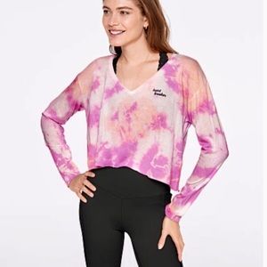 PINK VS tie dye long sleeves t shirt